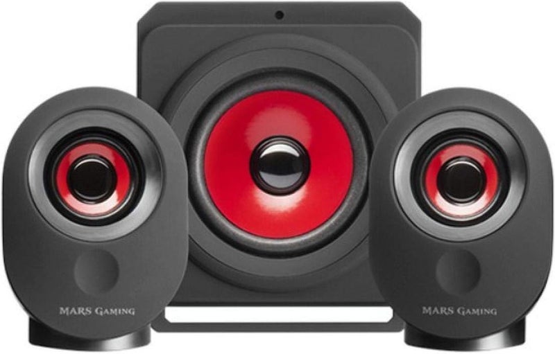 MARS GAMING MSX, PC Speakers 35W, 5 Multimedia Modes, 2.1 Subwoofer, 3.5mm Jack - Image 1