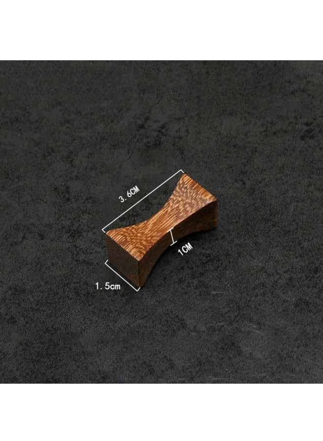 لغة مجموعة من 10 قطع حوامل عيدان الأكل وأدوات المائدة الخشبية – حوامل من الخشب الطبيعي للعيدان، الملاعق، الشوك والسكاكين – مثالية للاستخدام في المنزل، الفندق والمطعم - Image 2