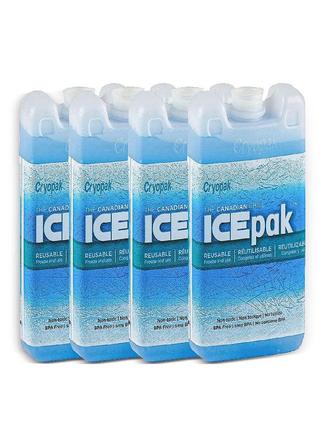 Hard Shell Reusable Ice Pack, 3X5 (Pack Of 4)