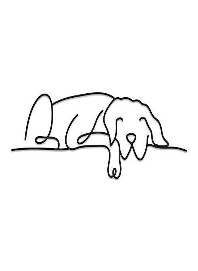 Matani Metal Dog Wall Decor | Minimalist Room & Living Room Wall Decor (Sleeping Labrador) - Image 2