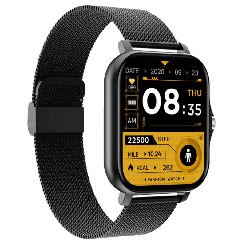 Harper Smart Watch for Men Women, Two Straps (Silicone+mesh) 2.01" HD Smartwatch Bluetooth Call + Music Control for iPhone/Android (Black), with Fitness Tracker, Heart Rate/Sleep Monitor, 100+ Modes - Image 2