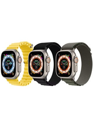 Silicone Ocean Nylon G-hook Loop Buckle Strap for Apple Watch Ultra 8 49mm Set of 3 - pzsku/ZE3BA3CCF32F229318650Z/45/_/1694459527/3f8fe62a-d249-4af6-8631-9e058000de35