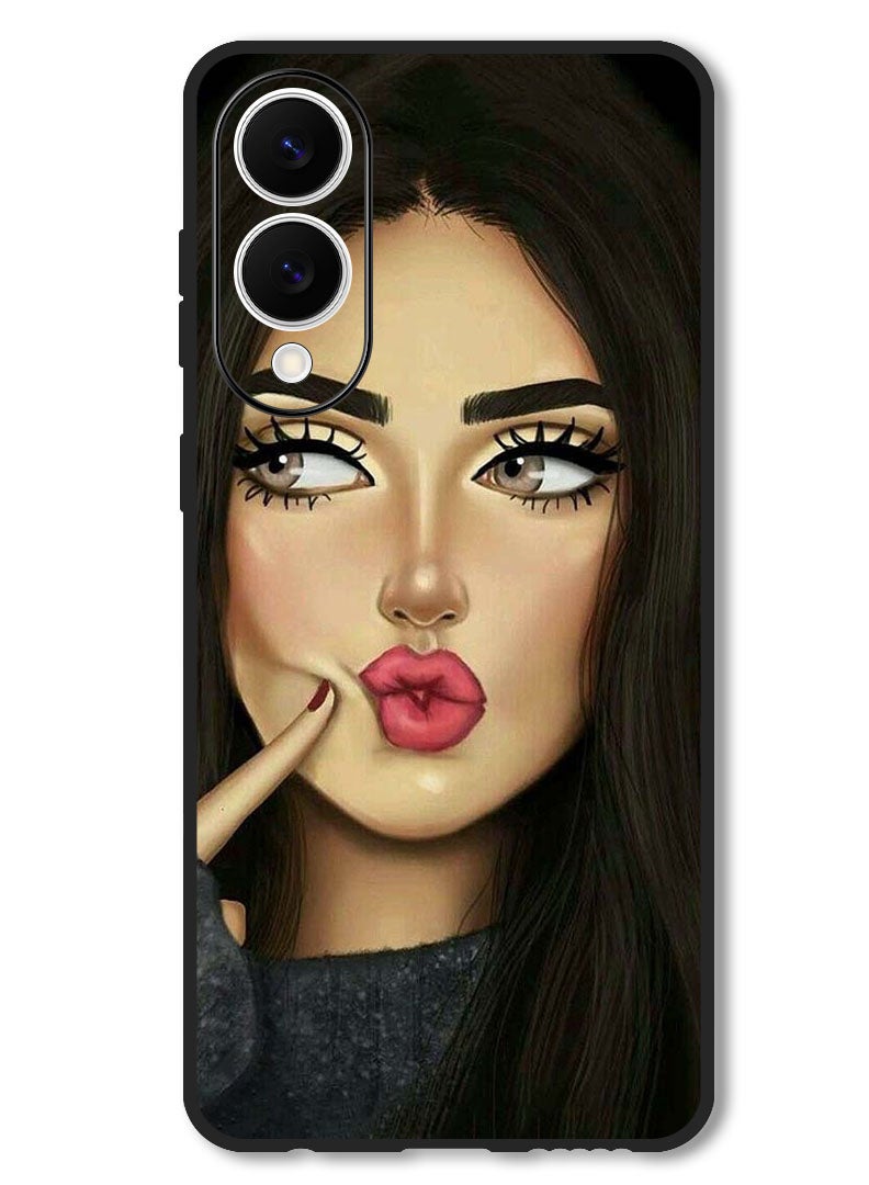 Theodor Case Compatible with Samsung Galaxy S25 Edge 6.7 Inch Protection Shockproof Bumper Cover Dimple Girl - Image 1
