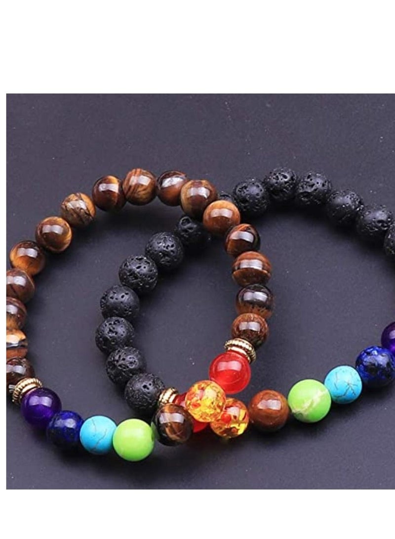 7 Chakra Bracelets Energy Healing Gemstone Bracelet - Image 2