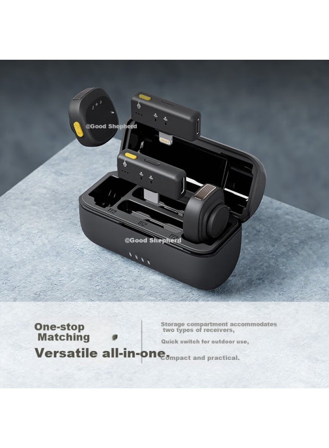 The Good Shepherd Good Shepherd Wireless Lavalier Microphone For Live Broadcasting, Tiktok Interviews, Recording, Outdoor Noise Reduction Microphone For Professional Use, Mobile Phone Video Recording Vlog Button One Dr - Image 4
