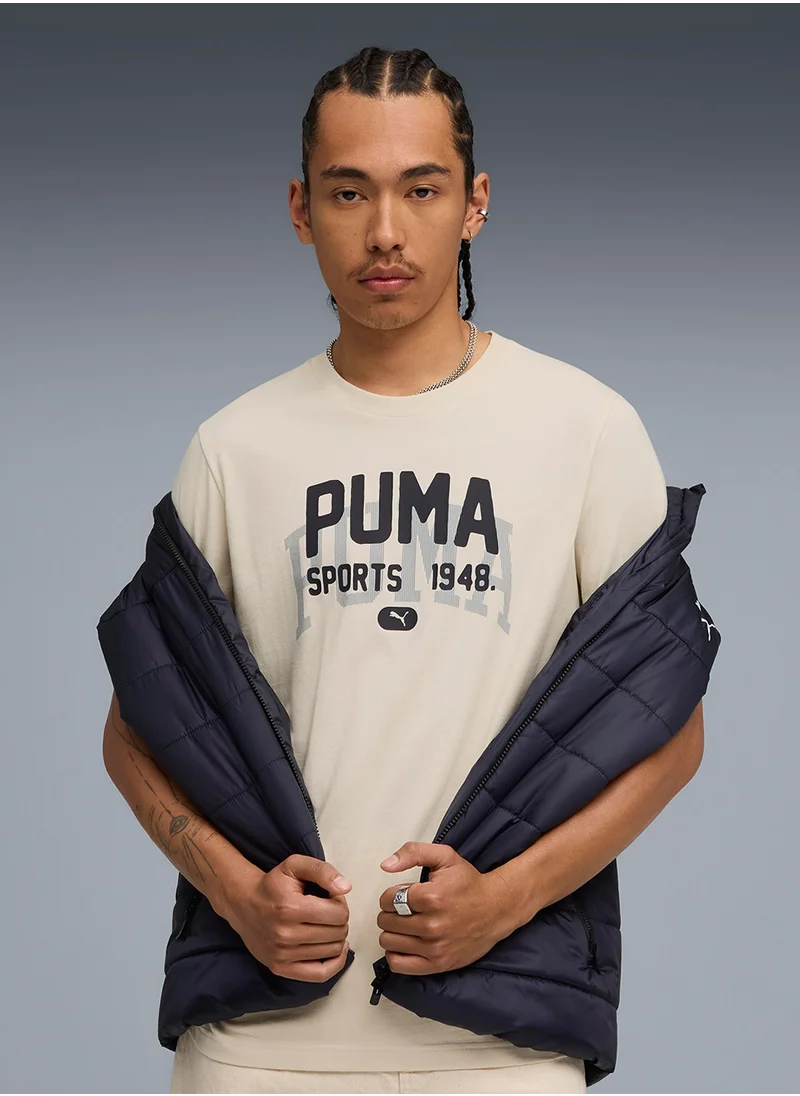بوما Men's Graphic Varsity Tee