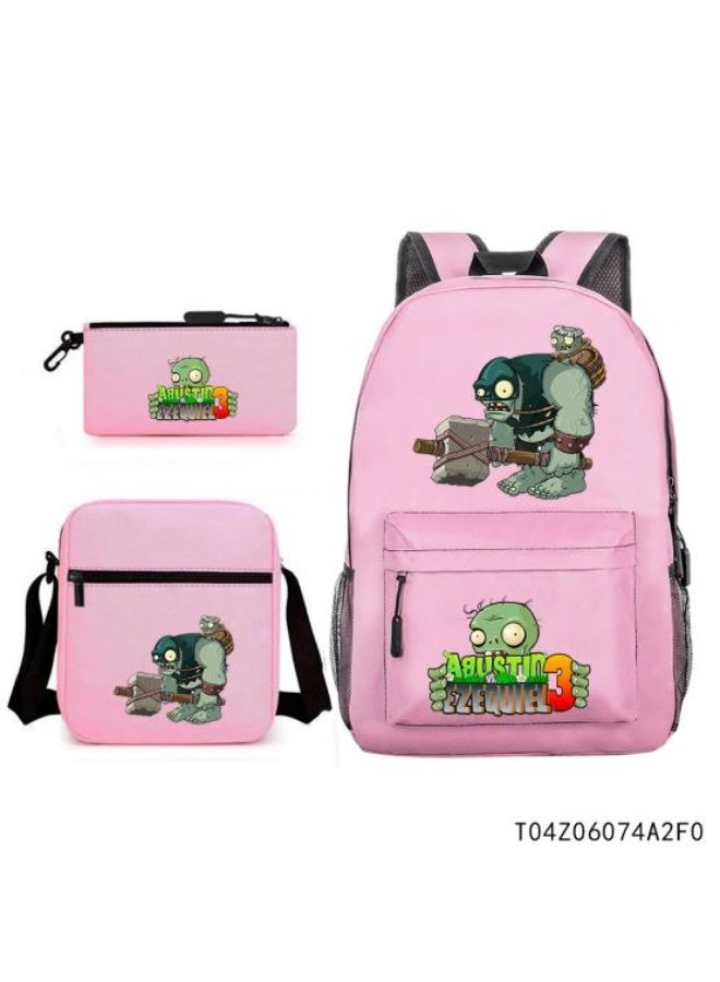 Anime style exquisite backpack three-piece set, creative design, super storage strength - 818 - Image 1