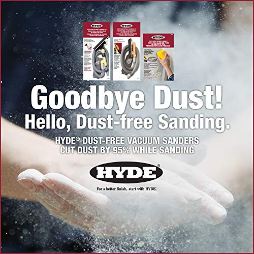 Hyde Tools 09165 Dust-Free Drywall Vacuum Hand Sander with 6-Foot Hose - Image 3