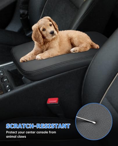 INTGET Center Console Cover for Chevy Impala Accessories 2014-2020 Leather Center Arm Rest Lid Cover Interior Accessories for Chevrolet Impala 2014 2015 2016 2017 2018 2019 2020 (Skin Only) - Image 3