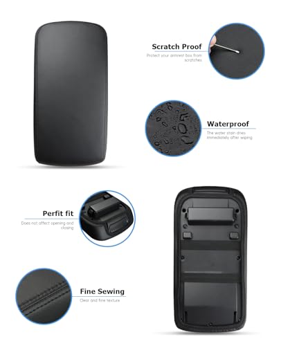 INTGET Center Console Cover for Chevy Impala Accessories 2014-2020 Leather Center Arm Rest Lid Cover Interior Accessories for Chevrolet Impala 2014 2015 2016 2017 2018 2019 2020 (Skin Only) - Image 4