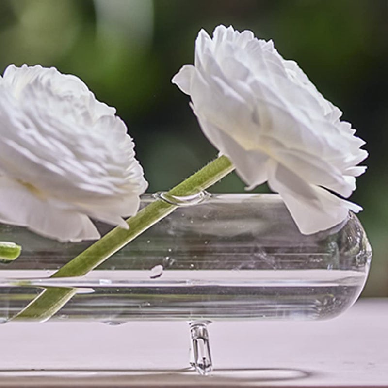 Chive â€˜Hudson Fluteâ€™ Multi-Chambered Flower Bud Vase â€” Cute, Beautiful Glass Vases for Flowers & House Plants â€” Large (4-Hole) - Image 5