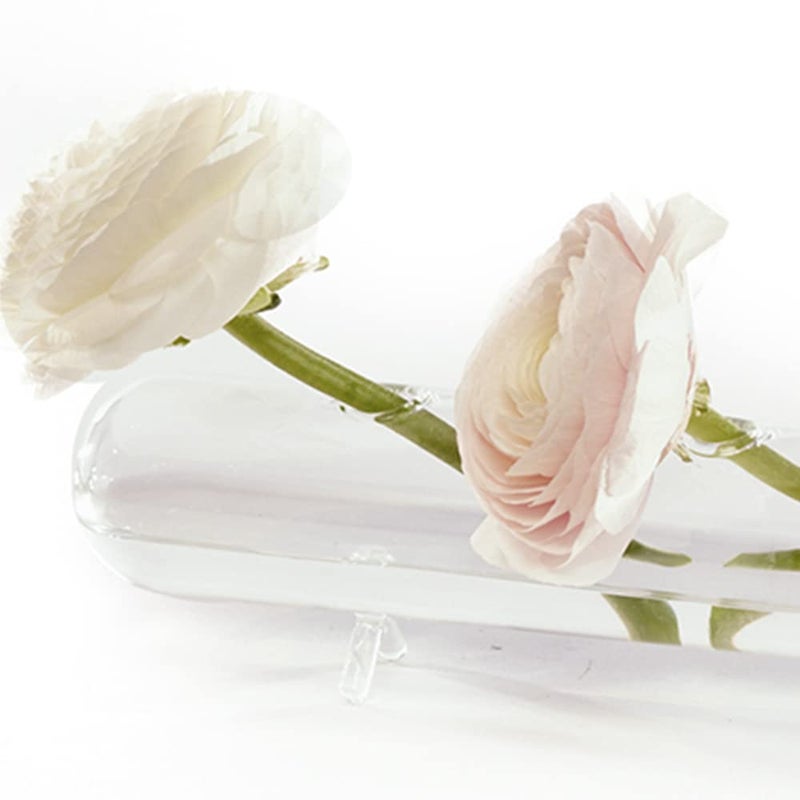 Chive â€˜Hudson Fluteâ€™ Multi-Chambered Flower Bud Vase â€” Cute, Beautiful Glass Vases for Flowers & House Plants â€” Large (4-Hole) - Image 2