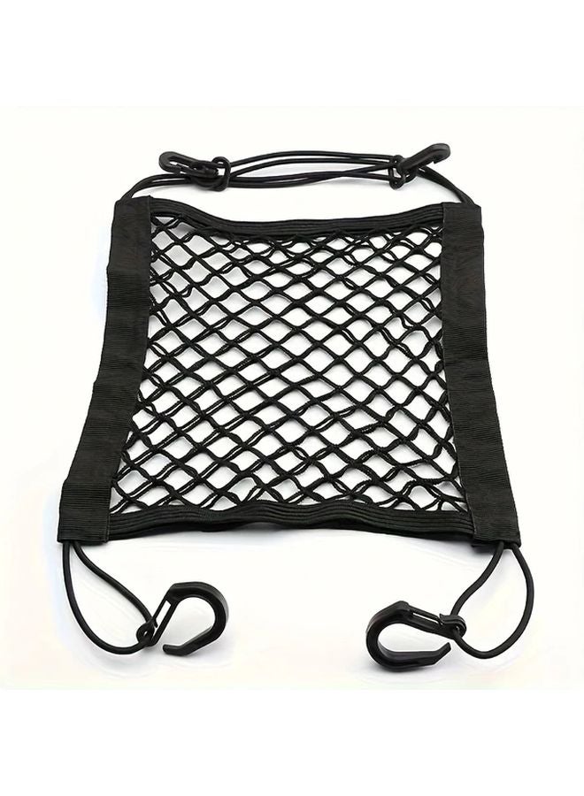 Black Motorcycle Trunk Net Adjustable Helmet Holder Rear Seat Storage Carrier - Image 5