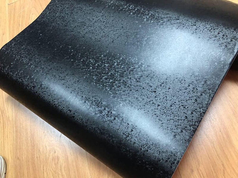 LZLRUN Forged Matte Carbon Fiber Black Vinyl Wrap Roll Air Release Sticker Sheet Film DIY Decal Car Auto Vehicle Morotcycle Self Adhesive - 1ft x 3.5ft - Image 2