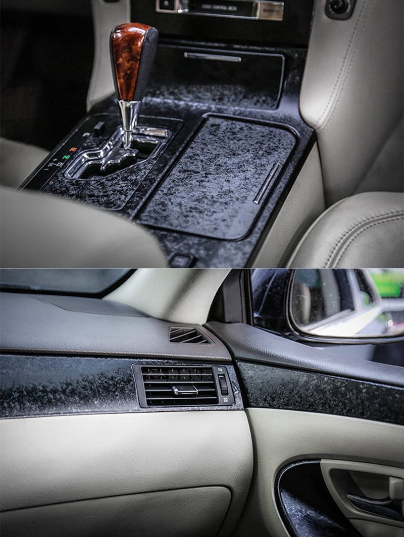 LZLRUN Forged Matte Carbon Fiber Black Vinyl Wrap Roll Air Release Sticker Sheet Film DIY Decal Car Auto Vehicle Morotcycle Self Adhesive - 1ft x 3.5ft - Image 4