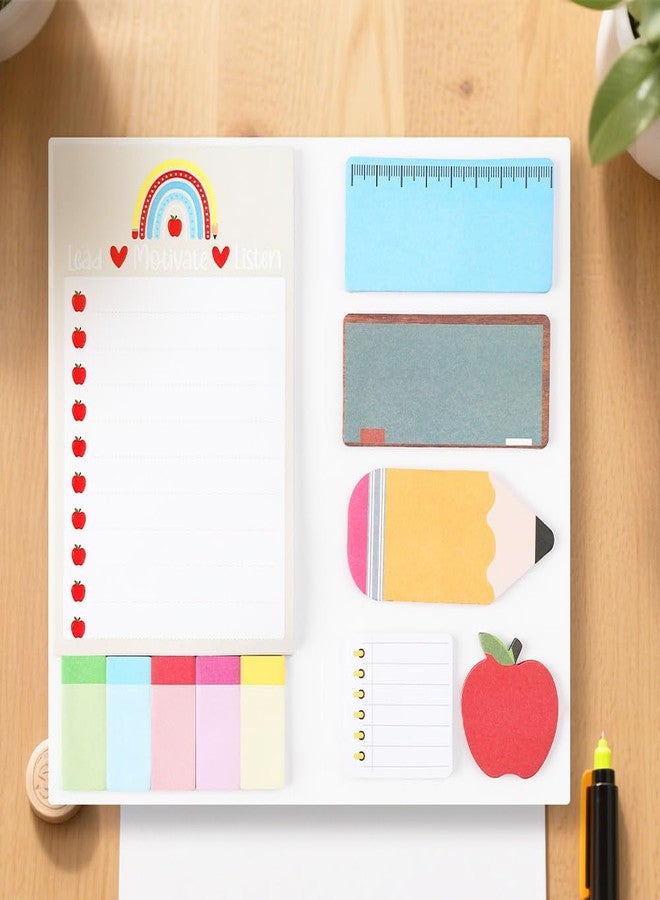 QPIXVB Teacher Sticky Notes,Teacher Gifts,Teachers Appreciation Gifts,Blackboard Self-Sticky Notes Set Cute,School Office Supplies,Halloween Thanksgiving Teachers Gift - Image 5