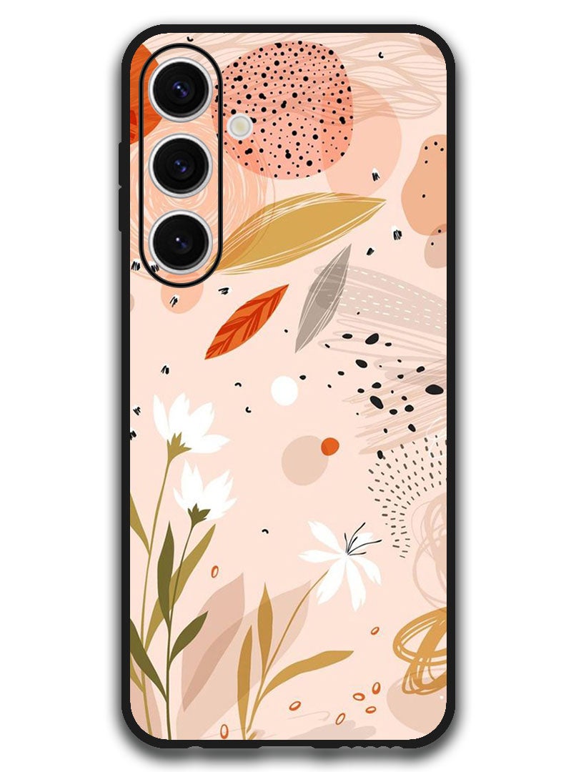 Theodor Protective Case Anti Scratch Shock Proof Bumper Cover For Samsung Galaxy S24 FE Floral Art - Image 1