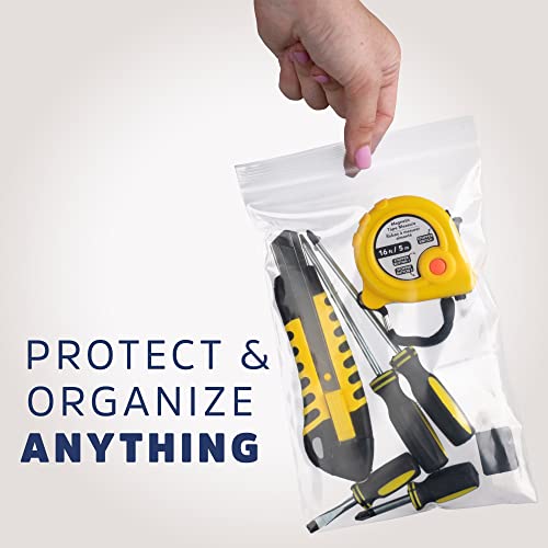 GPI POLY GPI - 6 Mil, Extra Heavy-Duty, 6" x 6" Clear Plastic Reclosable Zip Bags, Puncture-Resistant, Strong Resealable Poly Bags, With Lock Zipper Seal, For Screws, Nuts, Bolts & Constuction, 100 Count - Image 5