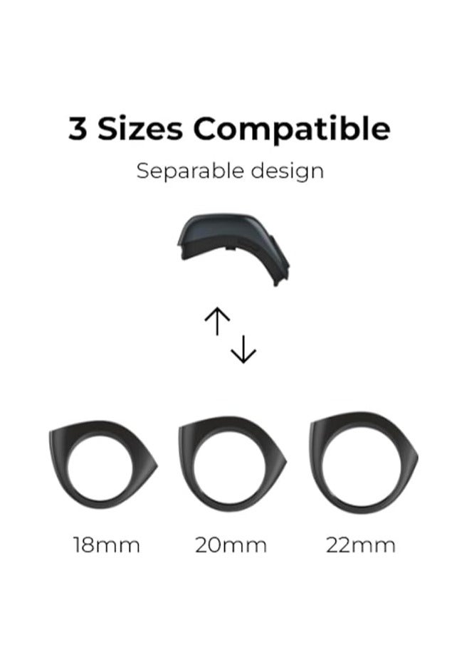 iQIBLA Zikr Flex Smart Ring Tasbih Counting With 3 Compatible Sizes 18mm, 20mm and 22mm - Blue - Image 3