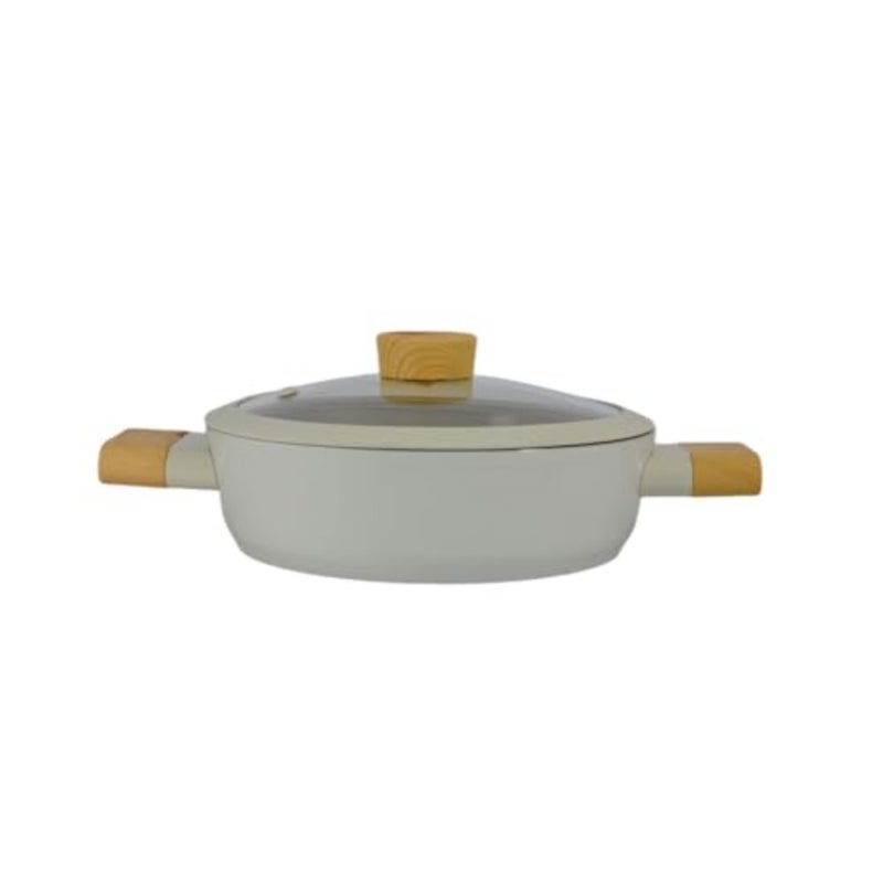 Ceramic Swiss Crystal Low Casserole, 22 cm Size - Image 5