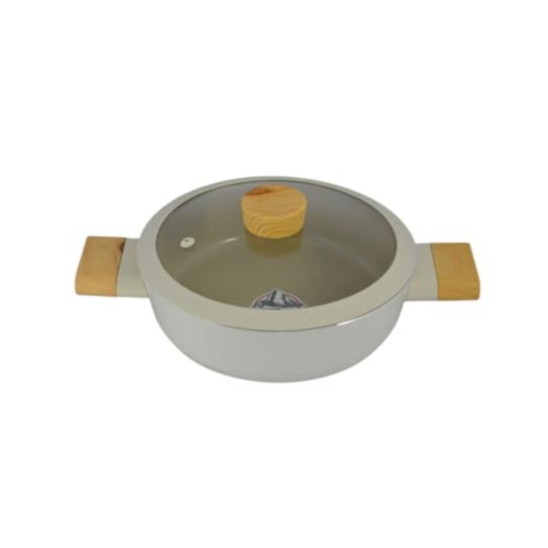 Ceramic Swiss Crystal Low Casserole, 22 cm Size - Image 2