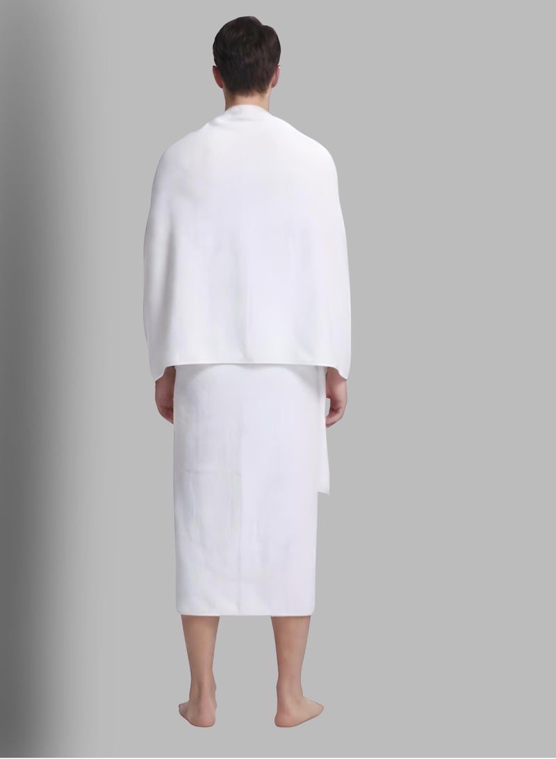 My Cotton Men’s Premium Cotton Ihram Set for Hajj & Umrah – 2-Piece Soft Pilgrimage Garment - Image 3