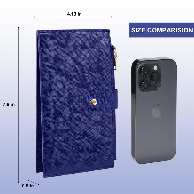 Travelambo RFID Wallet Women Large Size Bifold Multi Card Wallet Case with Zipper Pocke Credit Card Holder for Women - Image 2