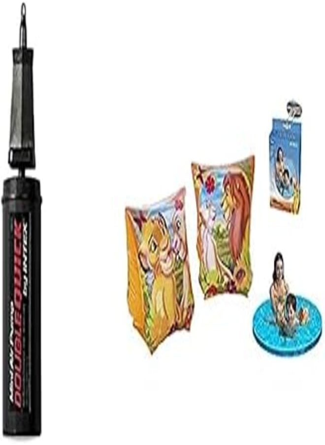 INTEX Bundle Intex 69613 manual air blower-69613 + Intex lion king kids swimming arm band-56646 