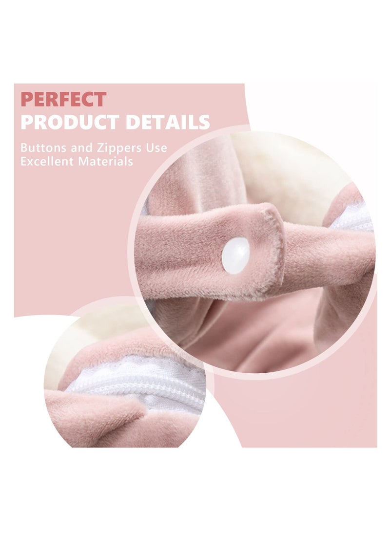 SYOSI SYOSI, Travel Neck Pillow Blanket, Pillows and Blanket 2 in 1, for Long Flight Fleece Soft Large Essentials for Airplane with Hat Keep, for Car Train Travel - Image 3