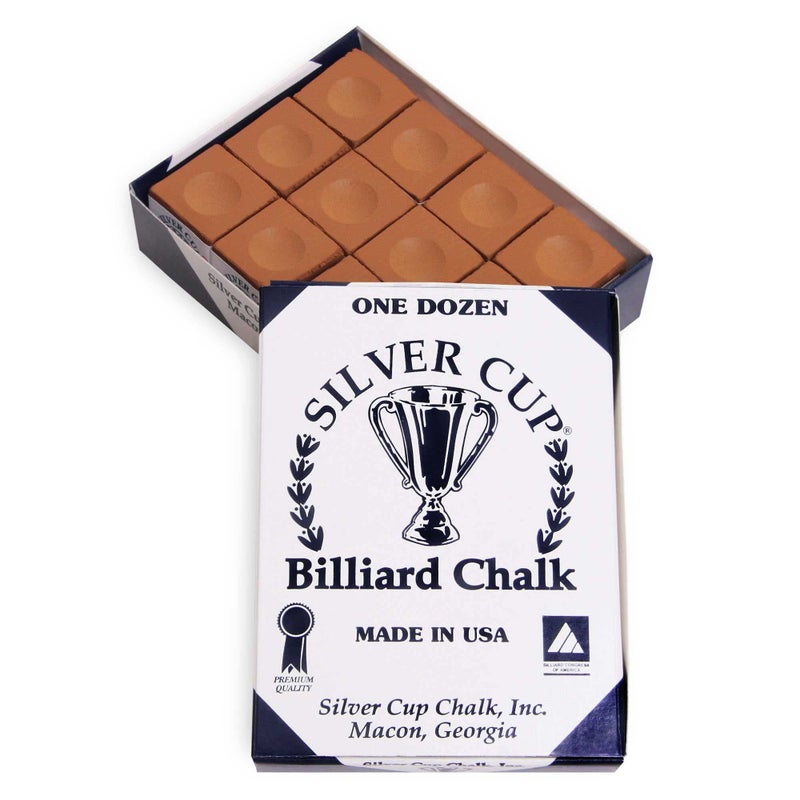Silver Cup Billiard Chalk - One Dozen (Copper) - Image 1
