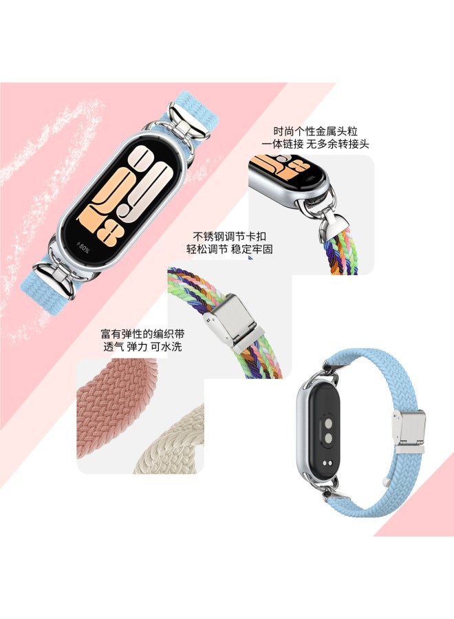 Suitable For Xiaomi Mi Band 10 Watch Strap New Woven Nylon Fashion Wrist Strap Miband8 Xiaomi 9 Bracelet Watch Strap - Image 2