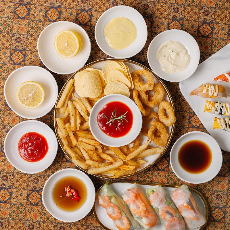 Brew To A Tea BTaT- Dipping Bowls, 5 oz, Set of 8, White Dip Bowls, Ceramic Dip Bowls, Sauce Bowls, Small Bowls for Dipping, Bowls for Dipping, Condiment Dishes, Bowl for Dips, Ripple Effect Bowl - Image 5