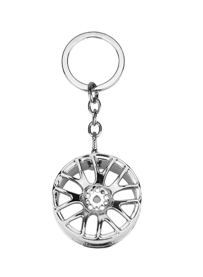 NIBEMINENT Metal Wheel Hub Rim Key Chain - Image 1