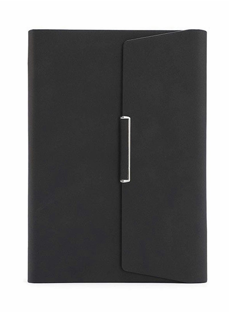 Excefore - A5 3-Folds Loose-Leaf Notebook Business Office Diary 235 * 175mm Black - Image 1
