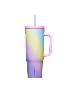 CORKCICLE Cruiser Insulated Tumbler With Handle And Straw, Rainbow Unicorn, 40 Oz - Reusable Water Bottle Keeps Beverages Cold For 20 Hrs, Hot For 9Hrs  - Image 1