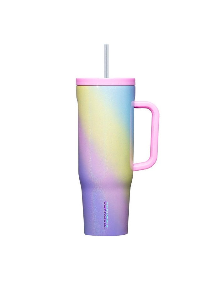 CORKCICLE Cruiser Insulated Tumbler With Handle And Straw, Rainbow Unicorn, 40 Oz - Reusable Water Bottle Keeps Beverages Cold For 20 Hrs, Hot For 9Hrs - Image 1