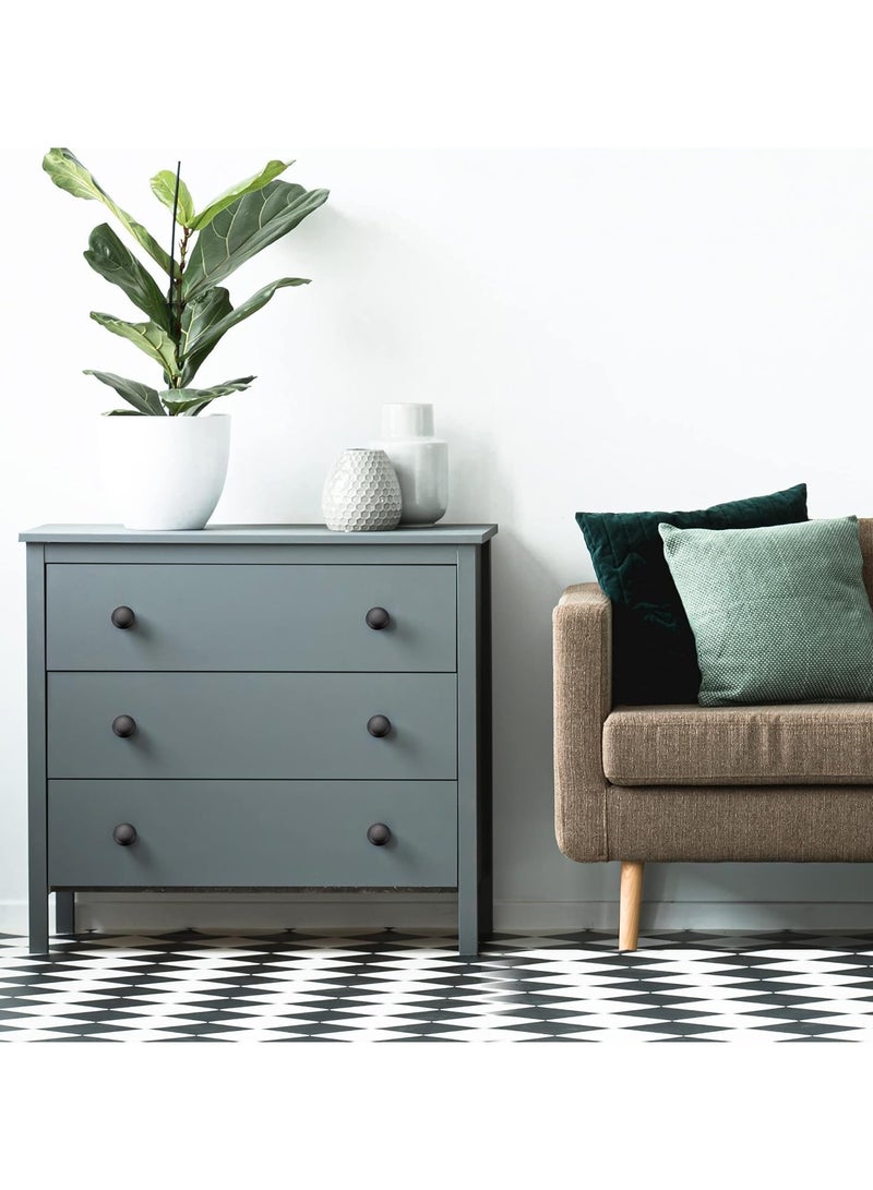 Fasola 18 Piece Round Cabinet Knobs, Drawer Hardware, 30mm Cabinet Knobs and Pulls for Dressers and Kitchens with Screw (Black) - Image 4