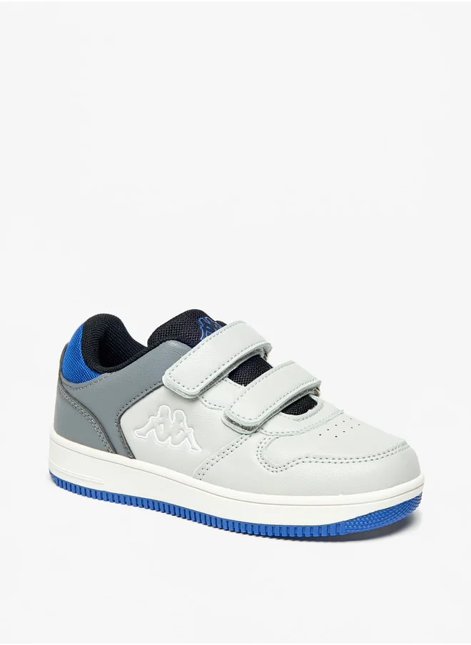 Kappa Boy's Colourblock Sports Shoes with Hook and Loop Closure