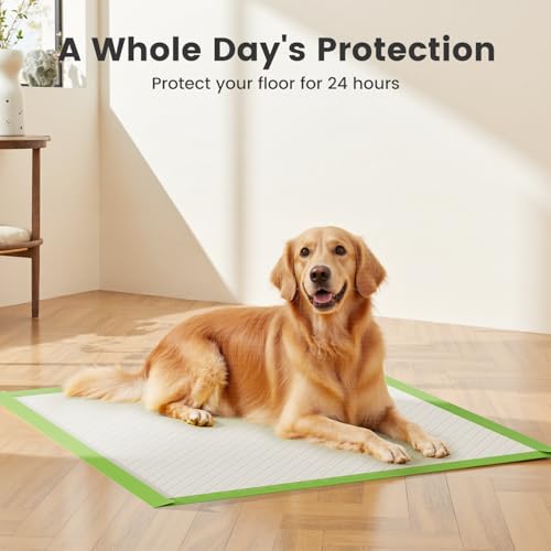 Gardner Pet Dog Pee Pads Extra Large 28"x34", XL Thicker ECO Green Disposable Puppy Training Pads Super Absorbent Full Edge-Wrapping Pad for Dogs, Puppies, Cats, Rabbits (10 Count) - Image 5