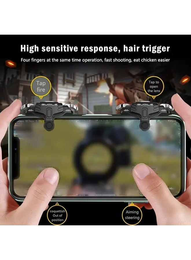 GT02 Model 4PCS Reflective Logo Finger Gloves Mobile Gaming Controller ABS Material - Image 4