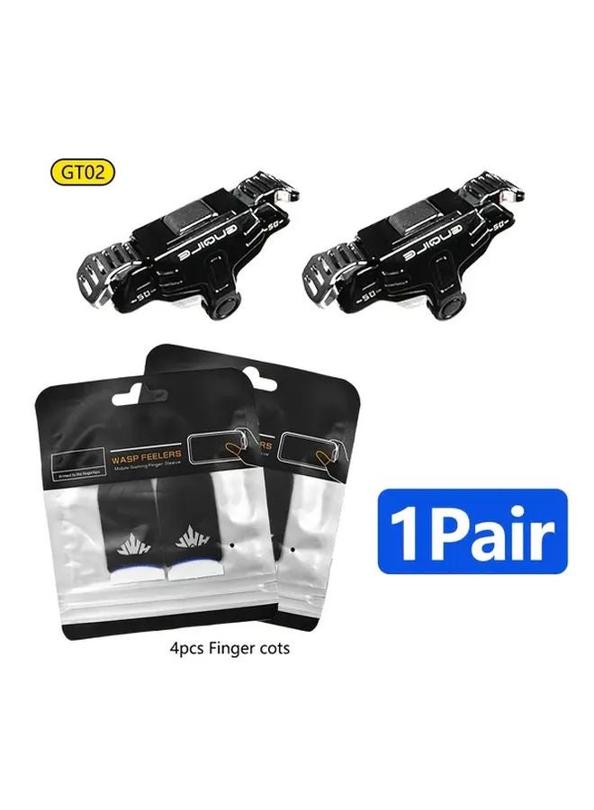 GT02 Model 4PCS Reflective Logo Finger Gloves Mobile Gaming Controller ABS Material - Image 1