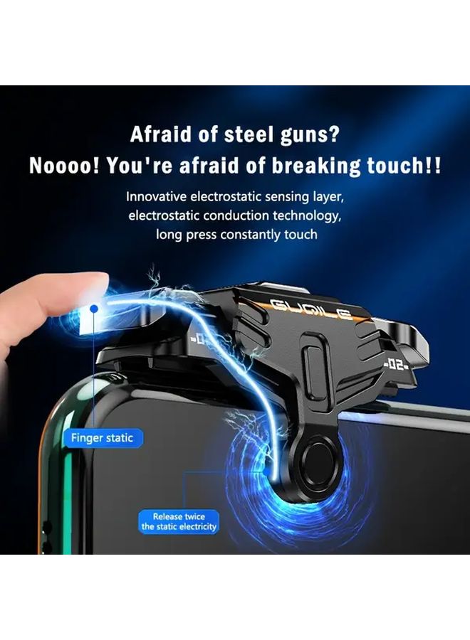 GT02 Model 4PCS Reflective Logo Finger Gloves Mobile Gaming Controller ABS Material - Image 5