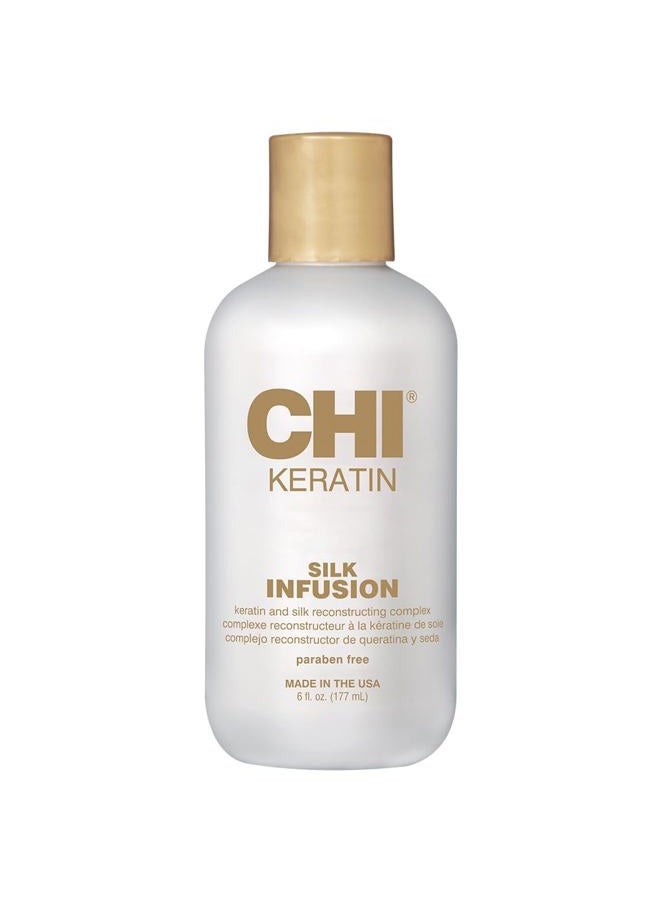 CHI Farouk CHI Keratin Silk Healing Infusion with Keratin and Silk 177 ml, white, 177 ml (Pack of 1) - Image 1