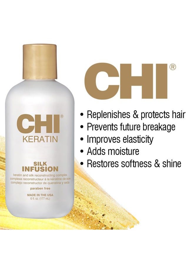 CHI Farouk CHI Keratin Silk Healing Infusion with Keratin and Silk 177 ml, white, 177 ml (Pack of 1) - Image 4