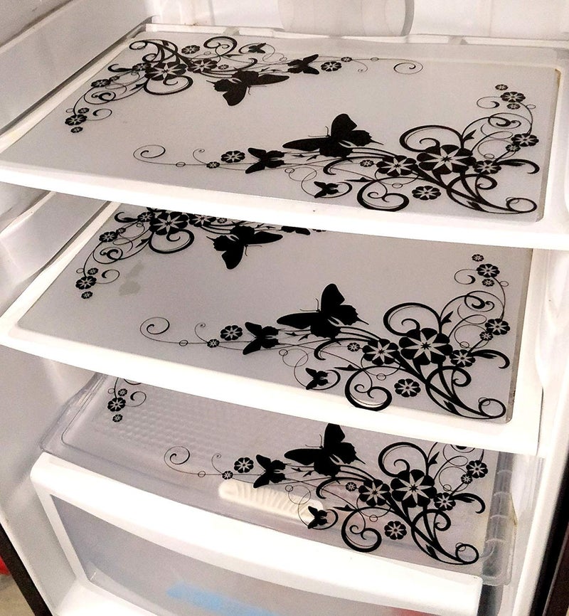 Home Creations PVC Fridge and Drawer Mats (Black) - Pack of 3 Pieces - Image 5