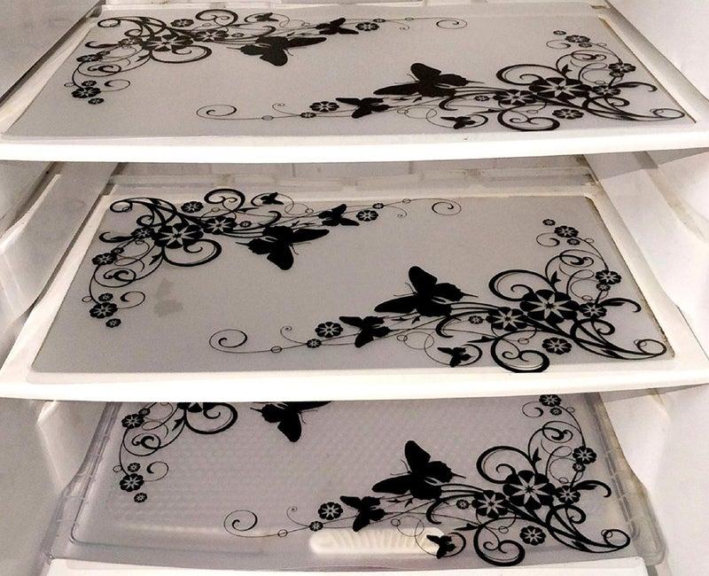 Home Creations PVC Fridge and Drawer Mats (Black) - Pack of 3 Pieces - Image 2