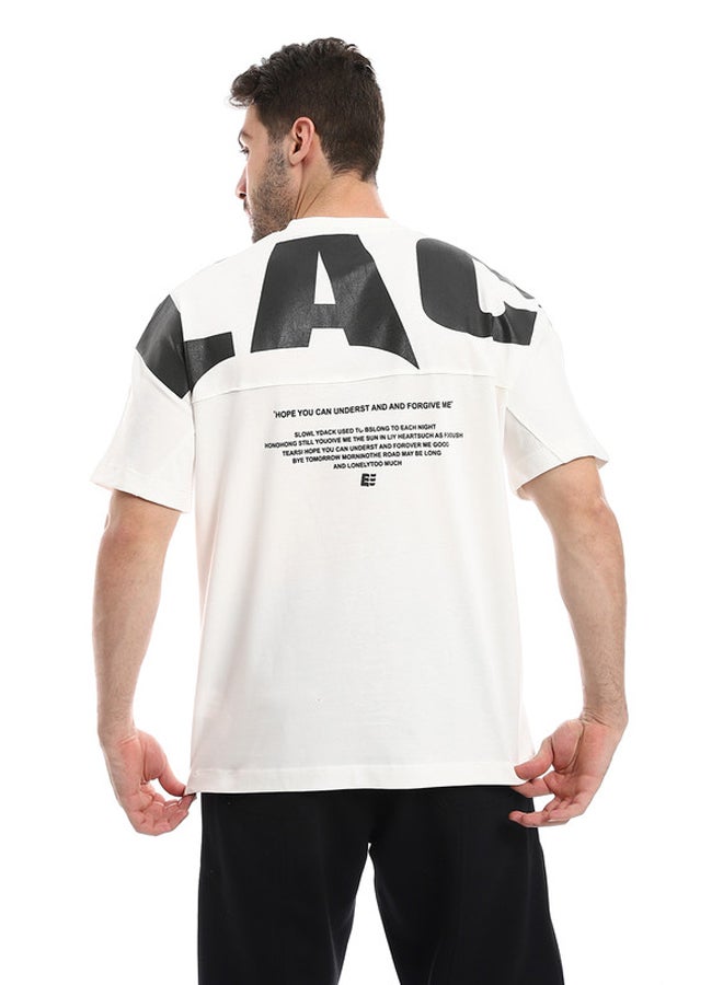 WHITE RABBIT Comfy Printed White T-Shirt  - Image 3