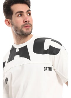 WHITE RABBIT Comfy Printed White T-Shirt  - Image 4