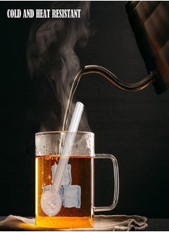 Generic Reusable Glass Drinking Straw Heat Resistant for Hot Tea and Juice  - Image 4