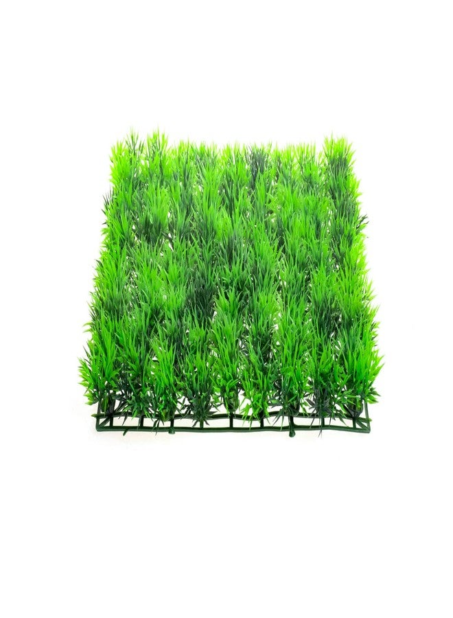 CNZ Aquarium Decor Fish Tank Decoration Ornament Artificial Plastic Plant Green (9" x 9" Mat) - Image 2